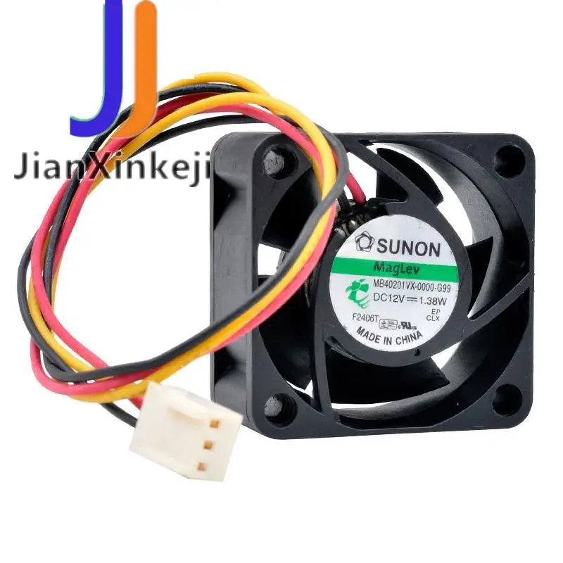 MB40201VX-0000-G99 4cm 40mm fan 40x40x20mm DC12V 1.38W 3pin Cooling fan for 1U power supply
MB40201VX-0000-G99 4cm 40mm fan 40x40x20mm DC12V 1.38W 3pin Cooling fan for 1U power supply