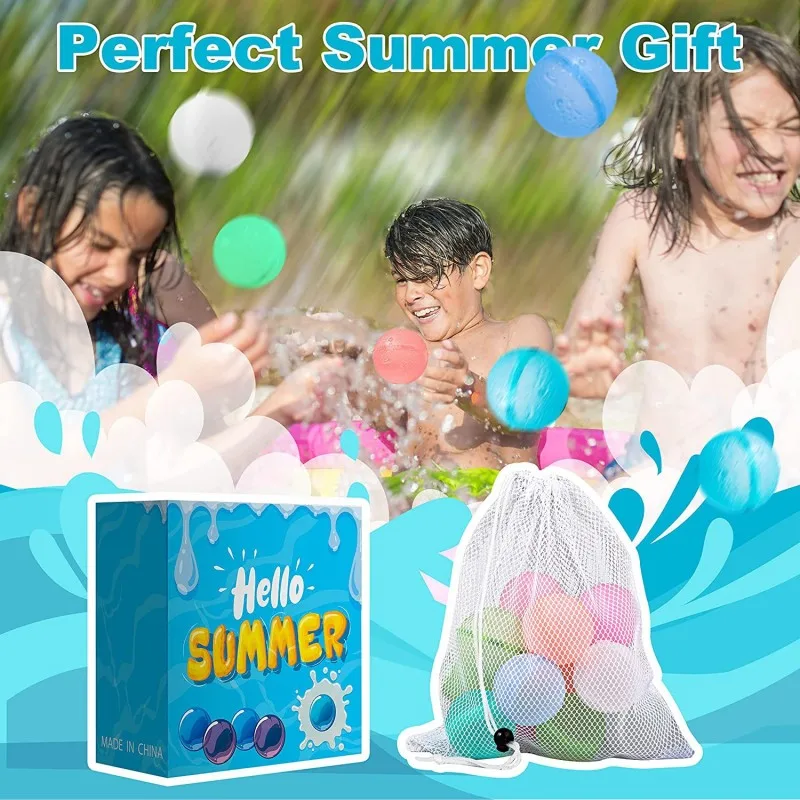 30pcs Wholesale Silicone Reusable Water Balloons Summer Beach Play Toy Water Games Water Balls 
30pcs Wholesale Silicone Reusable Water Balloons Summer Beach Play Toy Water Games Water Balls