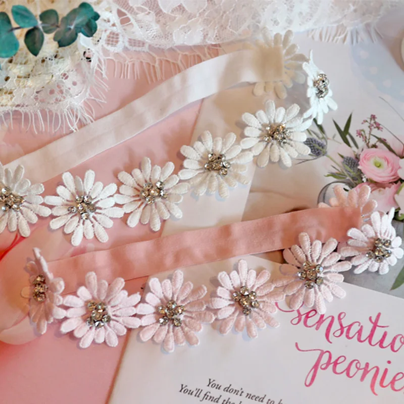 Lace Flower Baby Headband Girls Elastic Toddler Turban Rhinestone Newborn Kids Headbands Hair Bands For Baby Hair Accessories
Lace Flower Baby Headband Girls Elastic Toddler Turban Rhinestone Newborn Kids Headbands Hair Bands For Baby Hair Accessories
