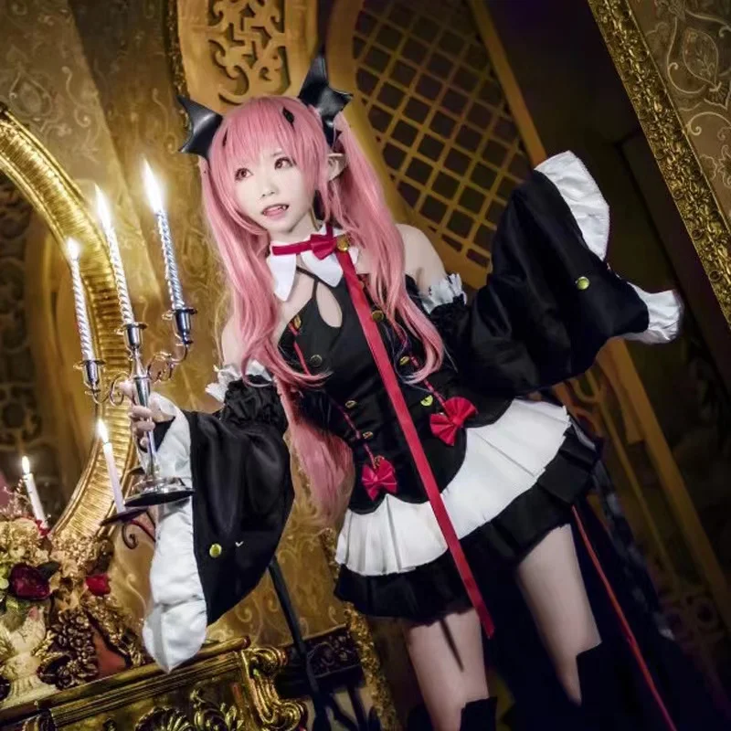 Seraph Of The End Owari no Seraph Krul Tepes Cosplay Costume Uniform Wig Cosplay Anime Witch Vampire Halloween Costume For Women
Seraph Of The End Owari no Seraph Krul Tepes Cosplay Costume Uniform Wig Cosplay Anime Witch Vampire Halloween Costume For Women