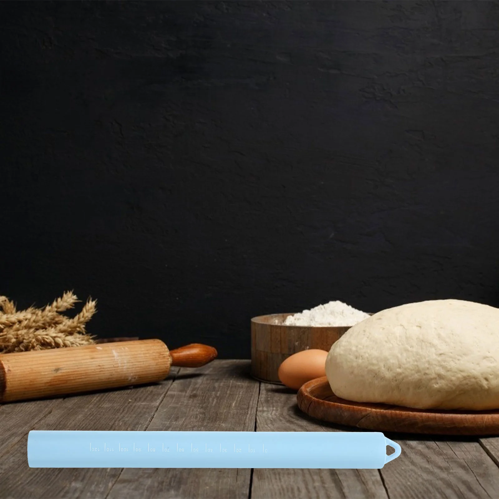 Silicone Rolling Pin Nonstick Baking Supplies Kitchen Accessory Scale Dough Roller Sticks Tool
Silicone Rolling Pin Nonstick Baking Supplies Kitchen Accessory Scale Dough Roller Sticks Tool