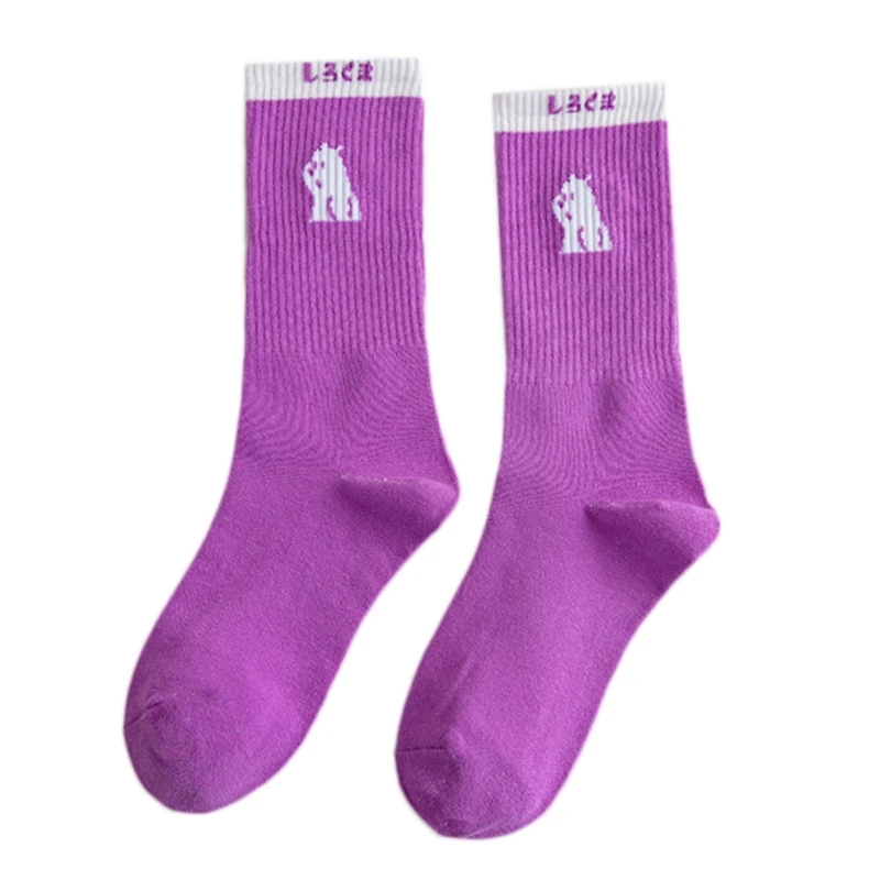 Women Harajuku Purple White Crew Socks College Style Japanese Letters Cartoon Bear Print Hip Hop Skateboard Hosiery
Women Harajuku Purple White Crew Socks College Style Japanese Letters Cartoon Bear Print Hip Hop Skateboard Hosiery