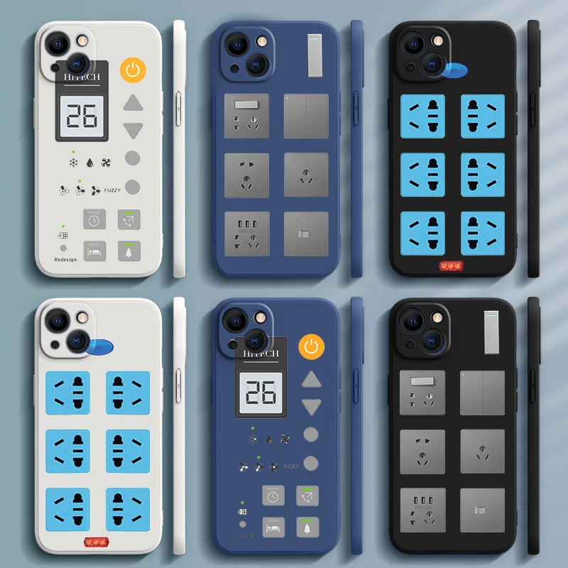 Quirky pattern - socket remote For Apple iPhone 13 12 11 Pro Max mini XS XR X 8 7 6 Plus Liquid Rope Phone Case Capa Cover
Quirky pattern - socket remote For Apple iPhone 13 12 11 Pro Max mini XS XR X 8 7 6 Plus Liquid Rope Phone Case Capa Cover