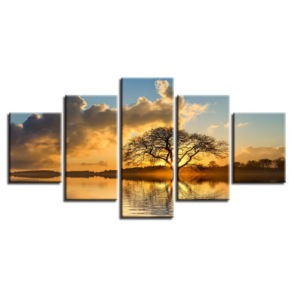 5 шт., настенный постер с изображением заката, озера
5 шт., настенный постер с изображением заката, озера