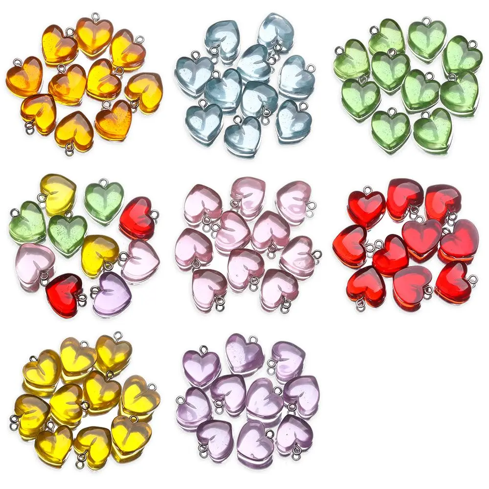 Fashion Transparent DIY Accessories Jewelry Making Candy Color Necklace Crafting Keychain Pendant Resin Heart Charms
Fashion Transparent DIY Accessories Jewelry Making Candy Color Necklace Crafting Keychain Pendant Resin Heart Charms