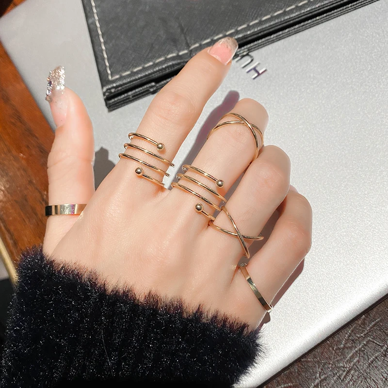 6Pcs/set Hip-hop Fashion Ring Personality Multi-layer Index Finger Ring Simple Smooth Cool Joint Ring
6Pcs/set Hip-hop Fashion Ring Personality Multi-layer Index Finger Ring Simple Smooth Cool Joint Ring