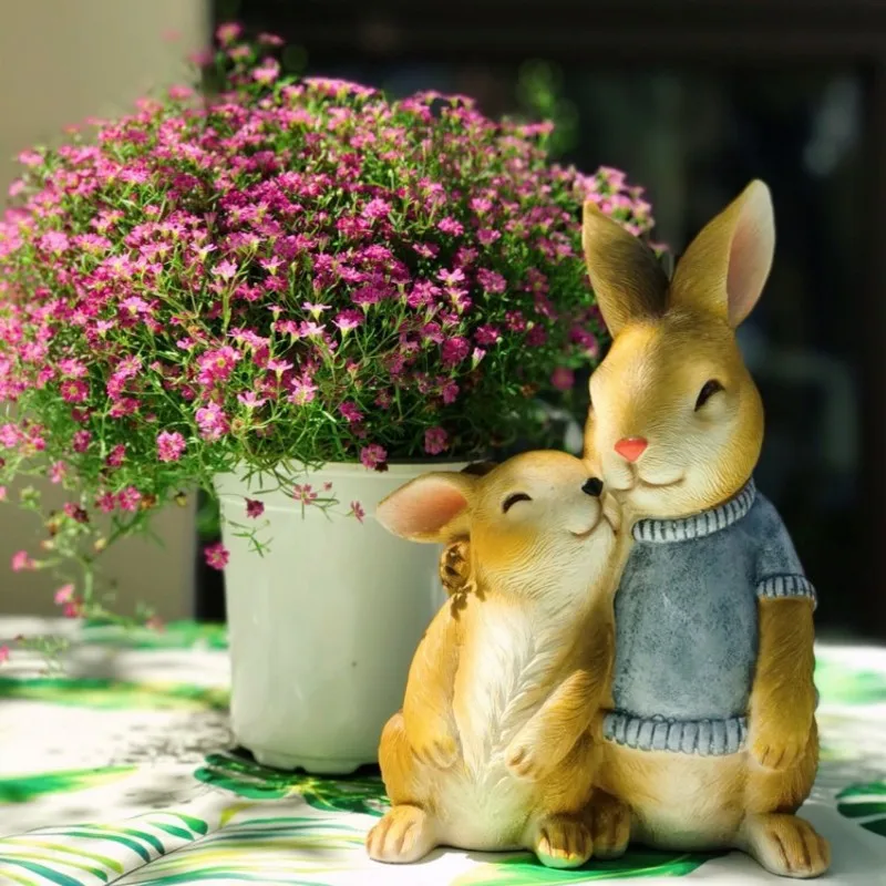 Collection Cute Easter Rabbit Desk Decoration Rustic Fairy Garden Bunny Animal Figurine Home Decor Valentine's Day Gift Nordic
Collection Cute Easter Rabbit Desk Decoration Rustic Fairy Garden Bunny Animal Figurine Home Decor Valentine's Day Gift Nordic