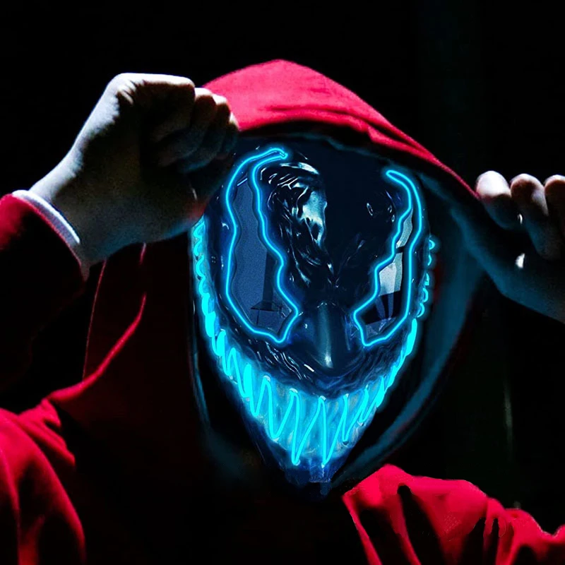 Halloween Neon Venom 2 Glowing Mask European and American Movies Horror Funny Full Face LED Mask Color Cosplay Costume Supplies
Halloween Neon Venom 2 Glowing Mask European and American Movies Horror Funny Full Face LED Mask Color Cosplay Costume Supplies