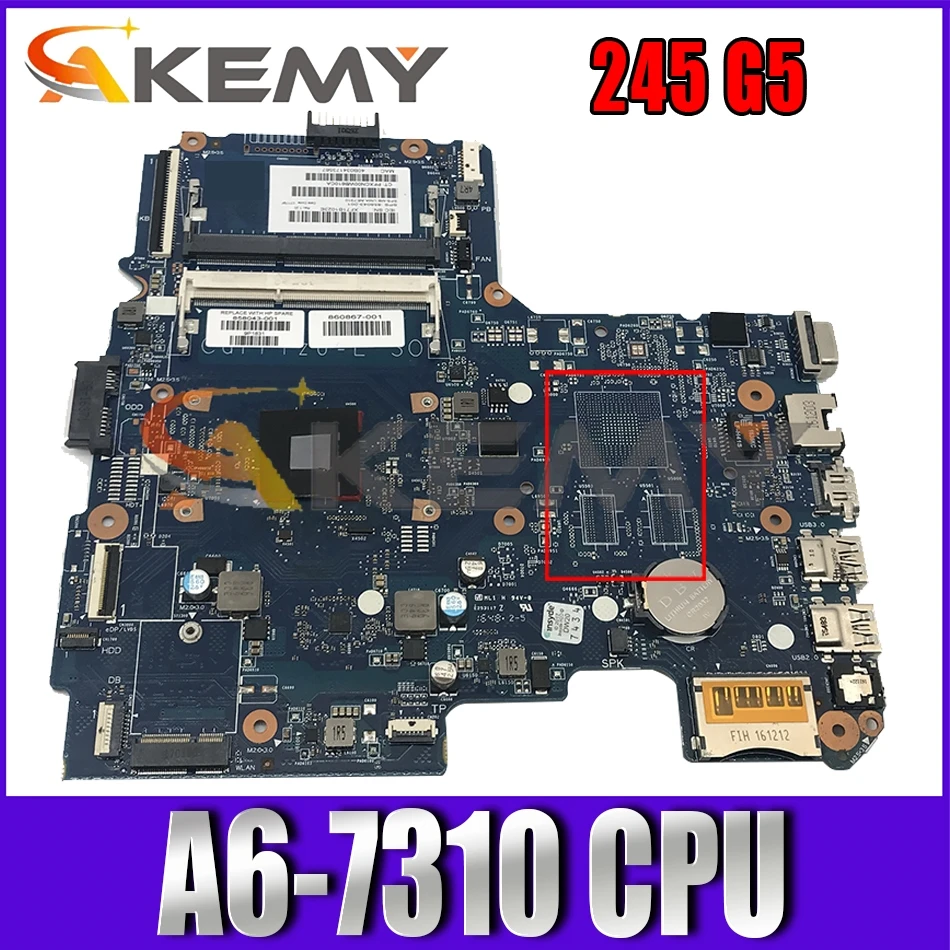858043-001 858043-501 Laptop motherboard For HP Pavillion 245 G5 AM7310 Notebook Mainboard 6050A2822801 DDR3
858043-001 858043-501 Laptop motherboard For HP Pavillion 245 G5 AM7310 Notebook Mainboard 6050A2822801 DDR3