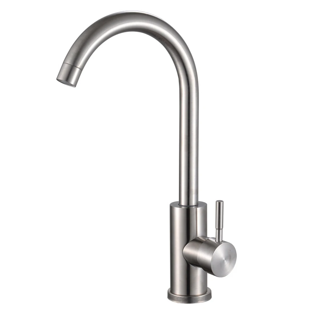 Kitchen Faucet Cold And Hot Mixer Tap 304 Stainless Steel 360 ° Free Rotation Water Tap Deck Mounted Kitchen Sink Faucet
Kitchen Faucet Cold And Hot Mixer Tap 304 Stainless Steel 360 ° Free Rotation Water Tap Deck Mounted Kitchen Sink Faucet