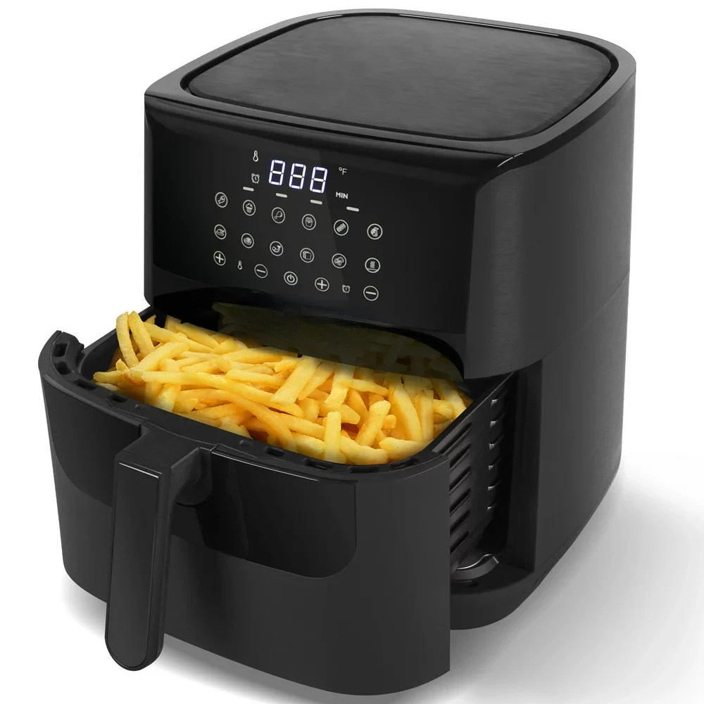 7 Quart Air Fryer, Oilless Electric Cooker with 12 Cooking Functions, Nonstick, 1700W
7 Quart Air Fryer, Oilless Electric Cooker with 12 Cooking Functions, Nonstick, 1700W