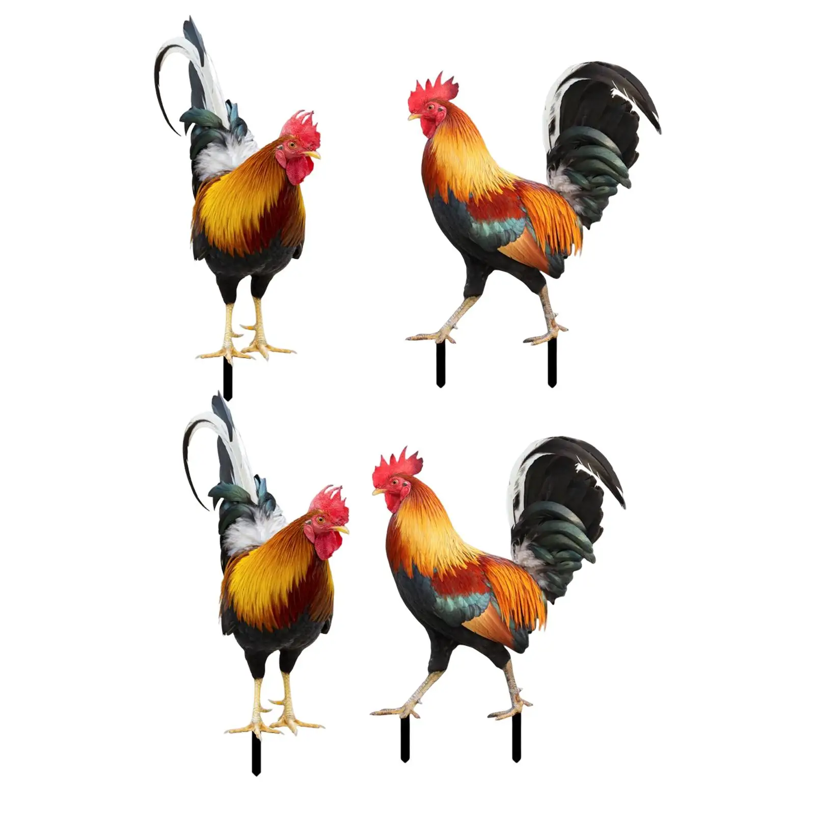 Lawn Stakes Rooster Animal Statue Figures Sculpture Garden Ornaments for Backyard Outdoor
Lawn Stakes Rooster Animal Statue Figures Sculpture Garden Ornaments for Backyard Outdoor