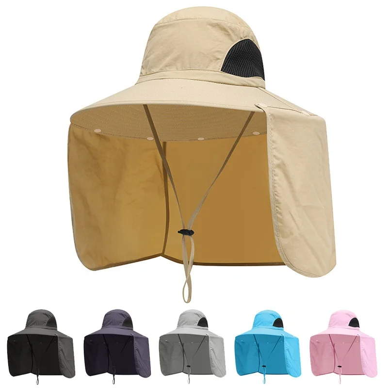 Men's Quick Drying Bucket Hat Summer UV Neck Protection Sun Hat Outdoor Breathable Mesh Hiking Fishing Hat Male Fisherman Caps
Men's Quick Drying Bucket Hat Summer UV Neck Protection Sun Hat Outdoor Breathable Mesh Hiking Fishing Hat Male Fisherman Caps