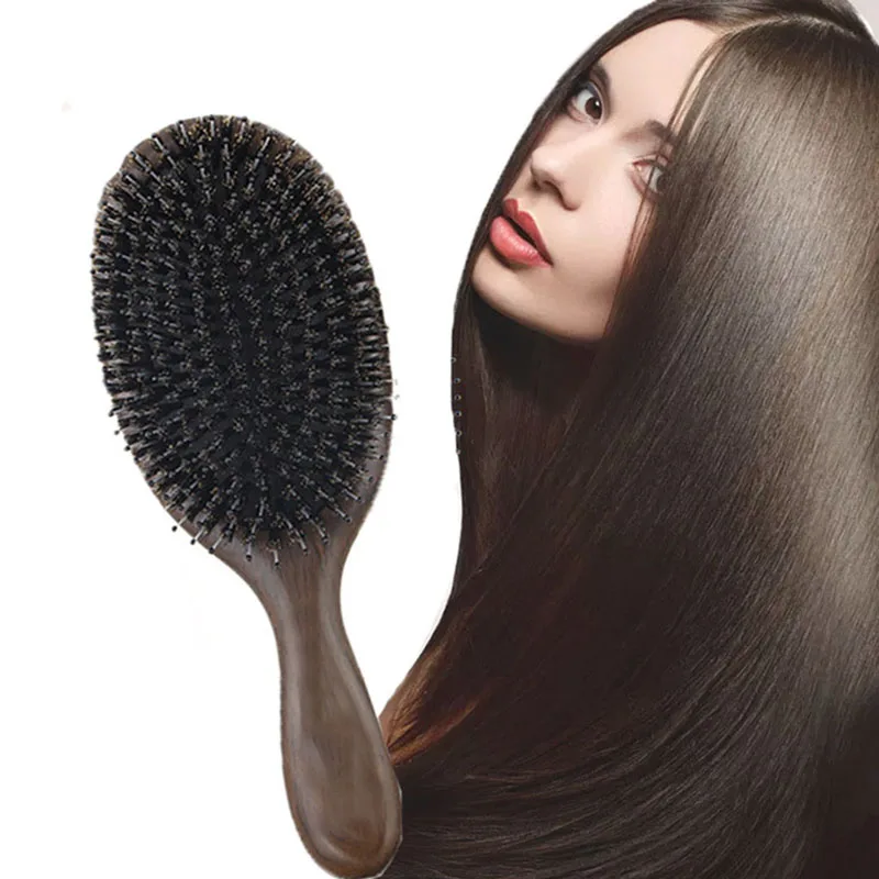 Natural Sandalwood Fine Comb Anti-Static Care Brush Head Wild Boar Bristles Hair Brush Green Sandalwood Hair Comb
Natural Sandalwood Fine Comb Anti-Static Care Brush Head Wild Boar Bristles Hair Brush Green Sandalwood Hair Comb
