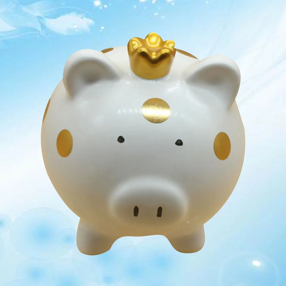 1pc Decorative Coin Bank Crown Piggy Bank Adorable Saving Jar Ceramic Money Pot for Students Children Girls
1pc Decorative Coin Bank Crown Piggy Bank Adorable Saving Jar Ceramic Money Pot for Students Children Girls