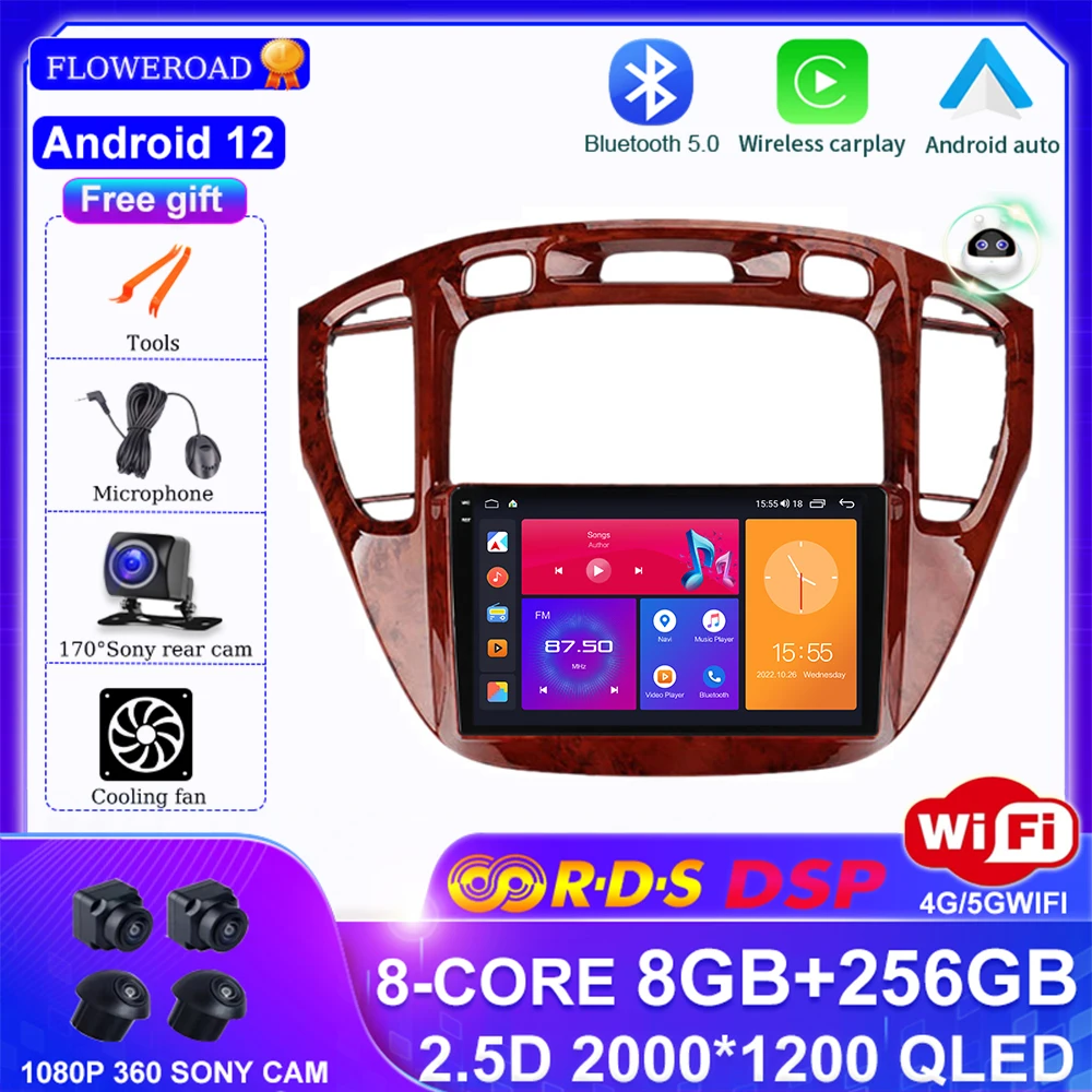 Автомагнитола для Toyota Highlander 2000-2007, мультимедийный плеер на Android 12 с GPS-навигацией, DSP IPS BT Carplay, автомагнитола 2 din, DVD
Автомагнитола для Toyota Highlander 2000-2007, мультимедийный плеер на Android 12 с GPS-навигацией, DSP IPS BT Carplay, автомагнитола 2 din, DVD