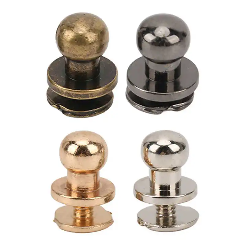200 Set Chicago Screws 0.3x0.2in Pure Copper Glossy Durable Round Head Leather Rivets for Bag Case Clothes DIY sewing hot
200 Set Chicago Screws 0.3x0.2in Pure Copper Glossy Durable Round Head Leather Rivets for Bag Case Clothes DIY sewing hot