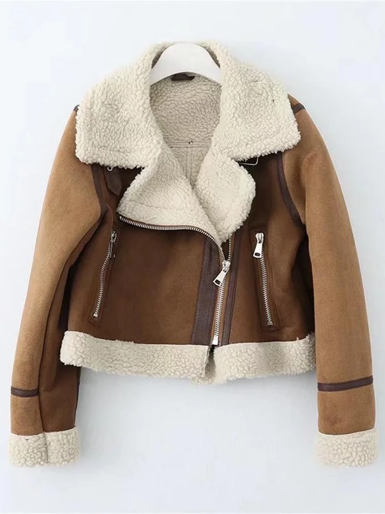 MESTTRAF 2022 Women Sexy Thick Warm Winter Fur Faux Leather Jacket Coat Vintage Long Sleeve Female Streetwear Outerwear
MESTTRAF 2022 Women Sexy Thick Warm Winter Fur Faux Leather Jacket Coat Vintage Long Sleeve Female Streetwear Outerwear