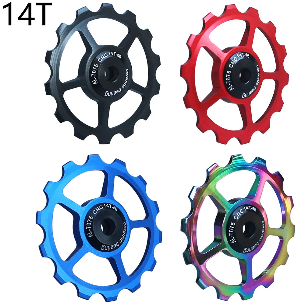 Pulley Guide Wheel Ceramic Bearing Fittings Bicycle Bike MTB Mountain Bike Parts Replacement Road Bike 12T 14T
Pulley Guide Wheel Ceramic Bearing Fittings Bicycle Bike MTB Mountain Bike Parts Replacement Road Bike 12T 14T