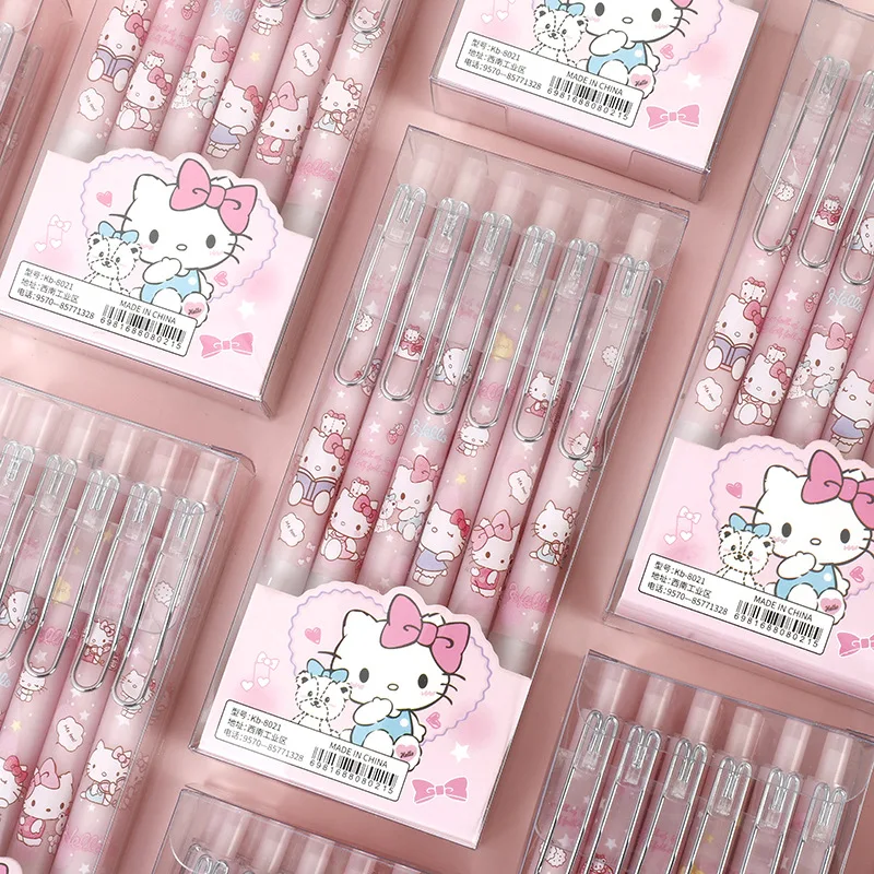 Kawaii Sanrio Anime Hellokitty Student Stationery Metal Hook Press Gel Pen Black Signature Pen 0.5Mm Writing Smooth Office Cute
Kawaii Sanrio Anime Hellokitty Student Stationery Metal Hook Press Gel Pen Black Signature Pen 0.5Mm Writing Smooth Office Cute