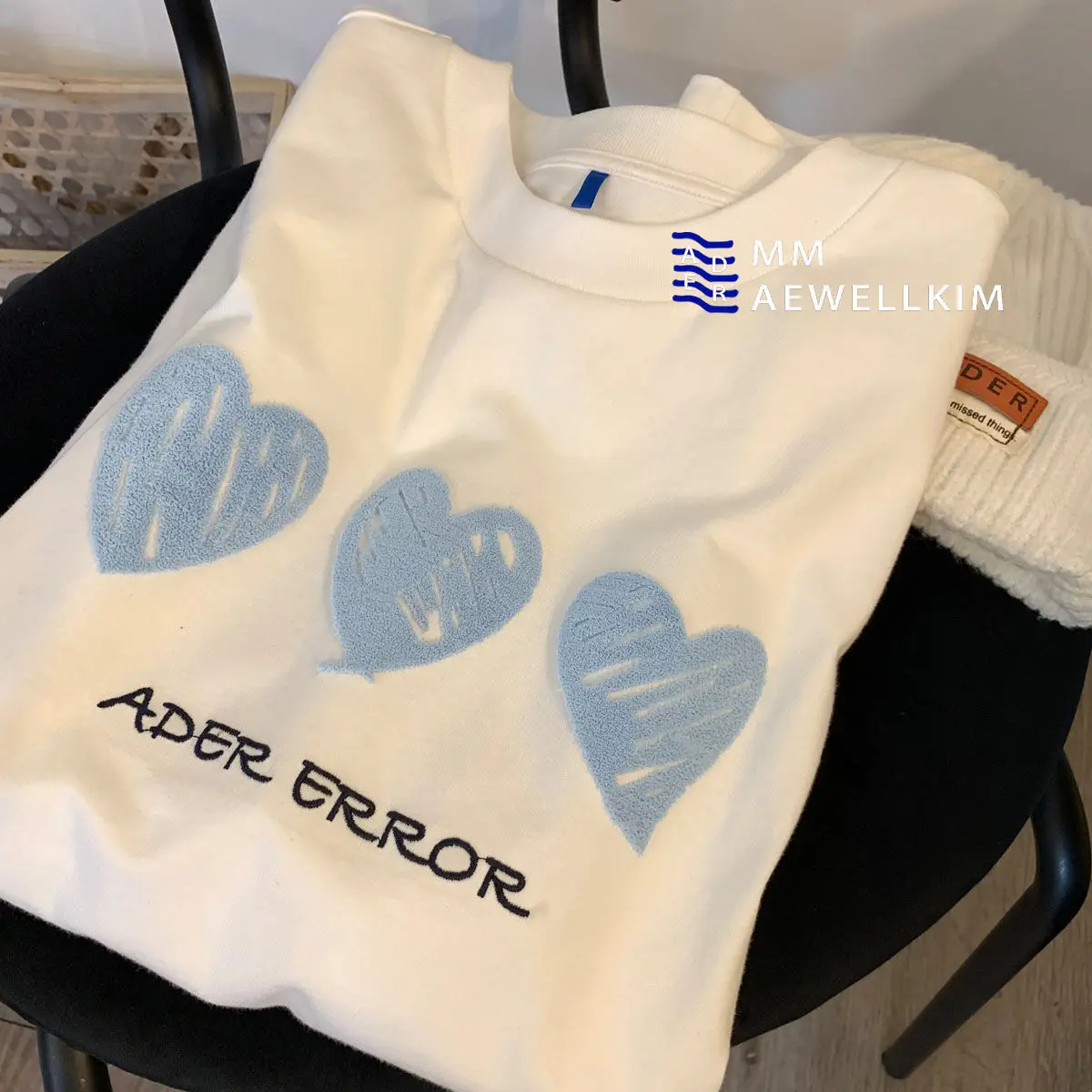 

ADER Error T Shirt Men Women Summer Korean Fashion Sweat Top Tees Oversize Embroidery Cotton outfits Female Costume Y2k T-shirts
