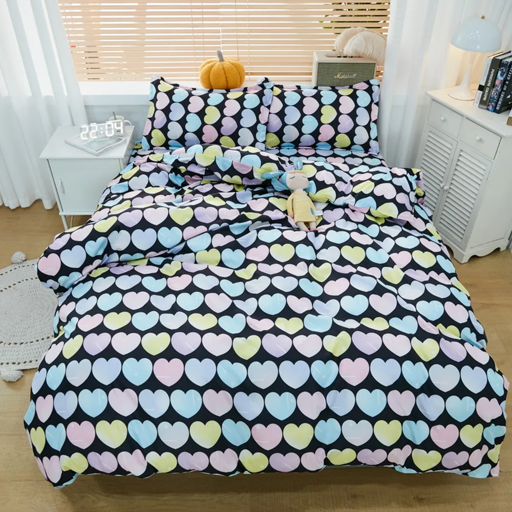 Kids Adults Duvet cover Bed sheets set Quilt Cover Flat Sheet Pillow Cases set Single Full Queen King Family Size Home Textile
Kids Adults Duvet cover Bed sheets set Quilt Cover Flat Sheet Pillow Cases set Single Full Queen King Family Size Home Textile