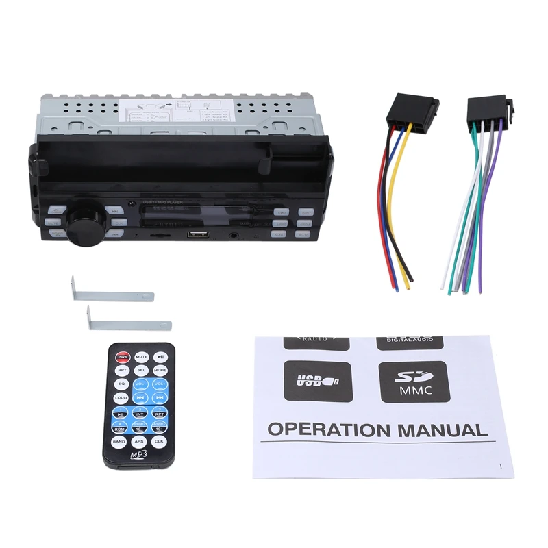 Автомагнитола 1 Din, Авторадио, Bluetooth, 12 В, автомобильный аудиоплеер, Mp3, FM-радио, музыка, USB/SD, с входом AUX для приборной панели и держателем
Автомагнитола 1 Din, Авторадио, Bluetooth, 12 В, автомобильный аудиоплеер, Mp3, FM-радио, музыка, USB/SD, с входом AUX для приборной панели и держателем
