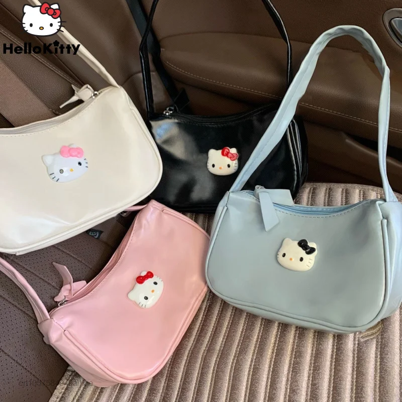Sanrio New Original Self-made Hello Kitty Handbag Vintage Armpit Bag Small Square Bags Women Girls Y2k Sweet Lolita Shoulder Bag
Sanrio New Original Self-made Hello Kitty Handbag Vintage Armpit Bag Small Square Bags Women Girls Y2k Sweet Lolita Shoulder Bag