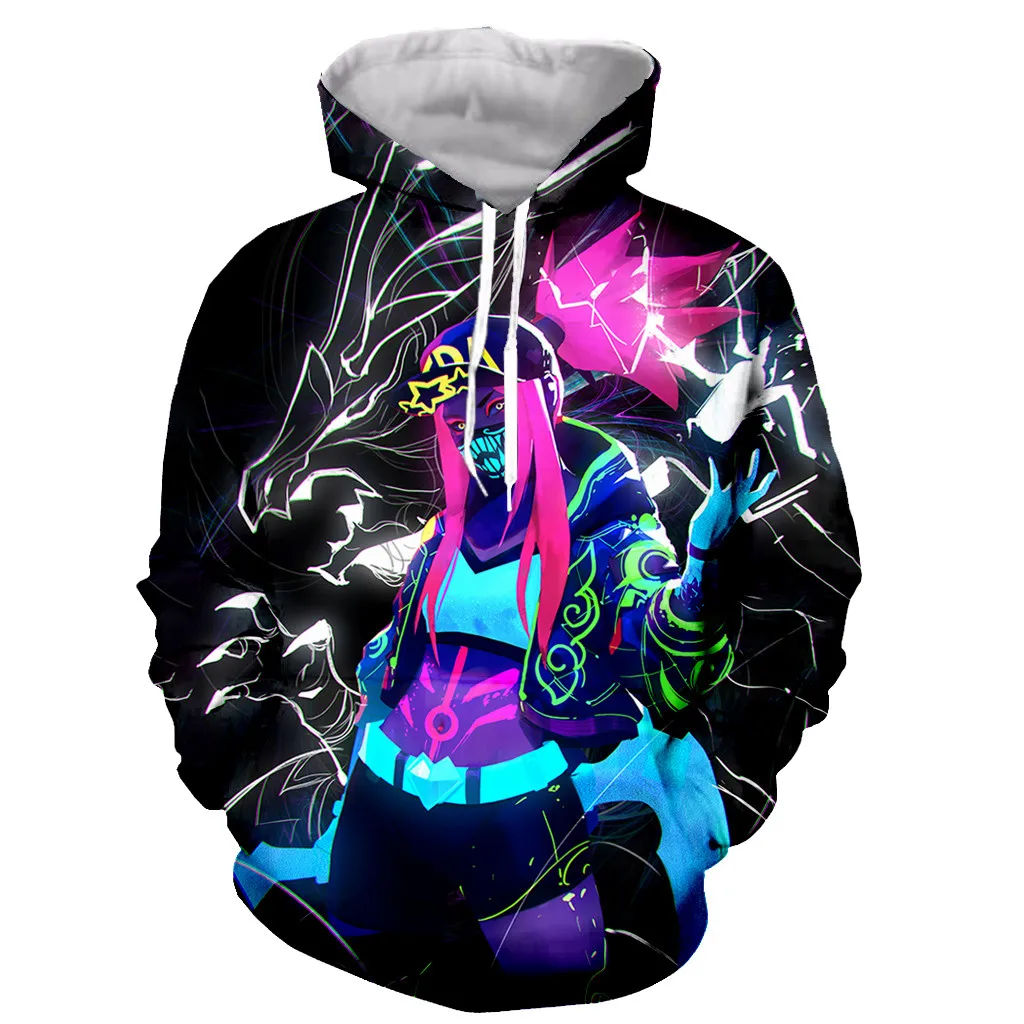 League of Legends Akali Hoodie Men's Women's New Spring and Autumn Anime 3D Printed Long Sleeve Hooded Gaming Sweatshirt
League of Legends Akali Hoodie Men's Women's New Spring and Autumn Anime 3D Printed Long Sleeve Hooded Gaming Sweatshirt