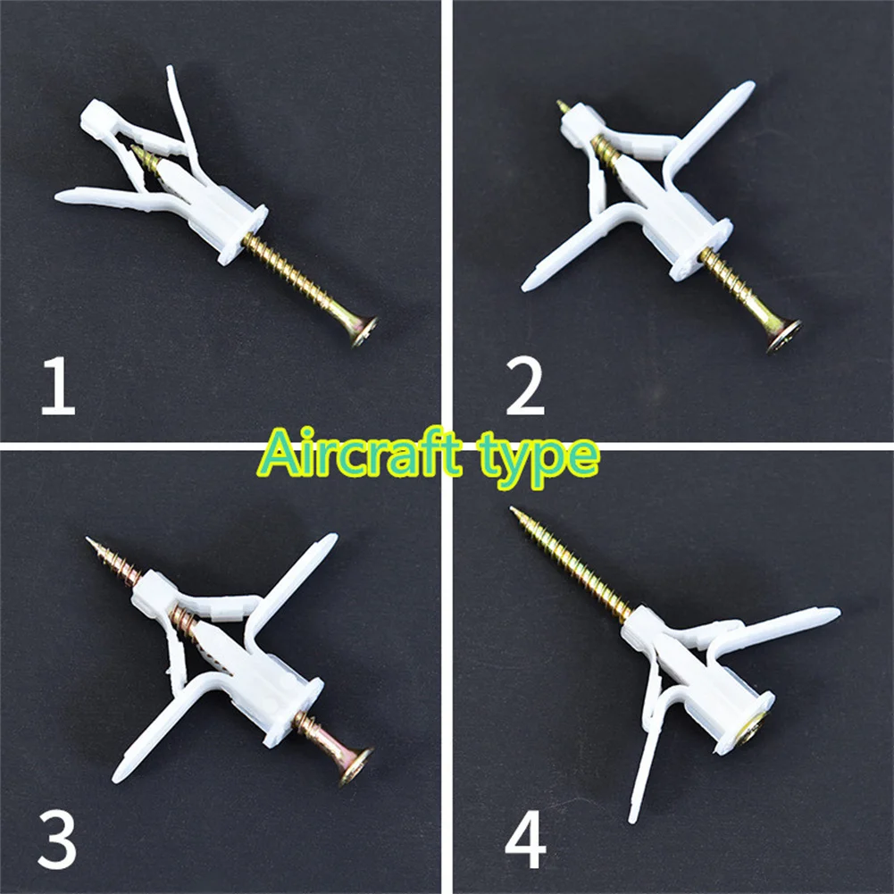 Anchor Plastic Anchors Kit 50pcs Anchor + 50pcs Screws About 8-15mm Thickness Anchor Material: PA6 White And Grey
Anchor Plastic Anchors Kit 50pcs Anchor + 50pcs Screws About 8-15mm Thickness Anchor Material: PA6 White And Grey