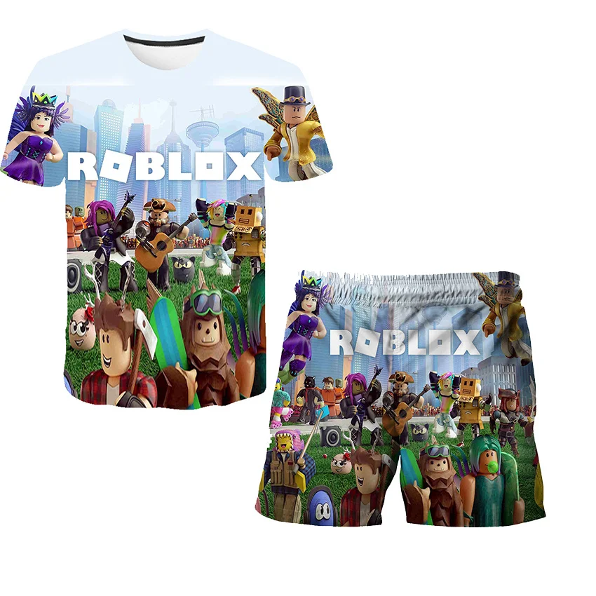 Baby Boy Game Robloxing Clothes Casual Tracksuit Clothing Summer Robloxing Clothes For T-shirts + Pants For Kids Sports Outfit
Baby Boy Game Robloxing Clothes Casual Tracksuit Clothing Summer Robloxing Clothes For T-shirts + Pants For Kids Sports Outfit