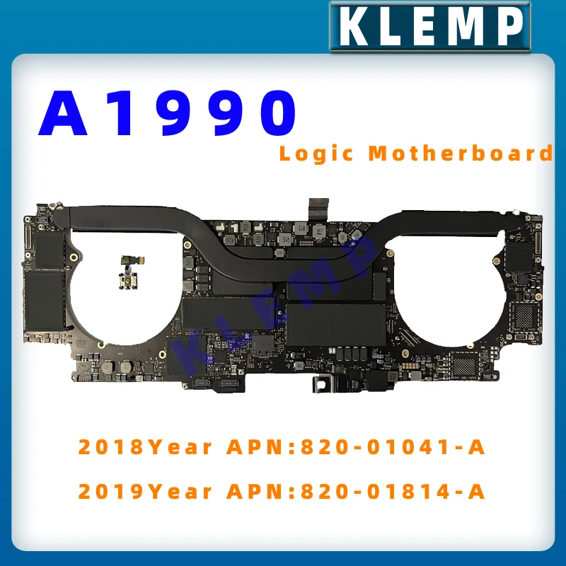 

Original A1990 2.6 Logic Board With Touch ID For MacBook Pro Retina 15" Motherboard 820-01041-A 2018 2019 512G