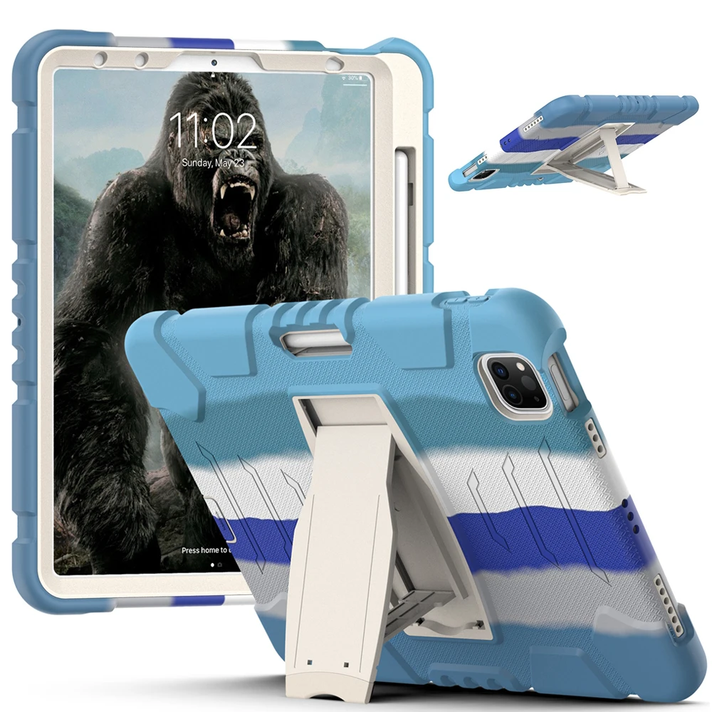 Для Apple iPad Pro 11 2018 2020 2021 A1980/A2228/A2377, чехол, детская безопасная броня, противоударный Жесткий ПК, силиконовый гибридный Чехол-подставка для планшета
Для Apple iPad Pro 11 2018 2020 2021 A1980/A2228/A2377, чехол, детская безопасная броня, противоударный Жесткий ПК, силиконовый гибридный Чехол-подставка для планшета