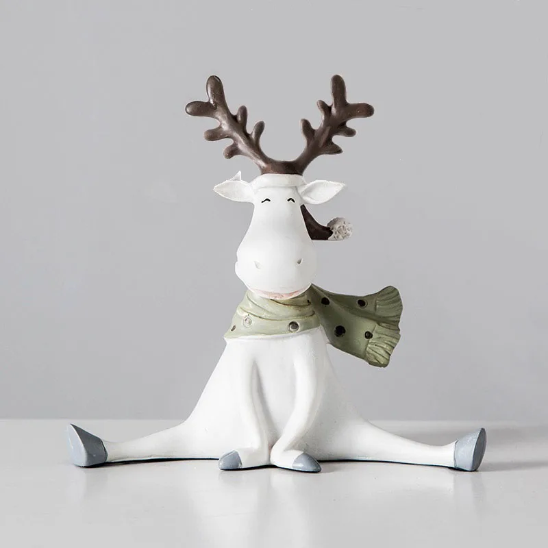 Nordic Fawn Decorative Ornaments Animal Figurine White Reindeer Standing Valentine's Day White Deer Home Decoration Accessories
Nordic Fawn Decorative Ornaments Animal Figurine White Reindeer Standing Valentine's Day White Deer Home Decoration Accessories