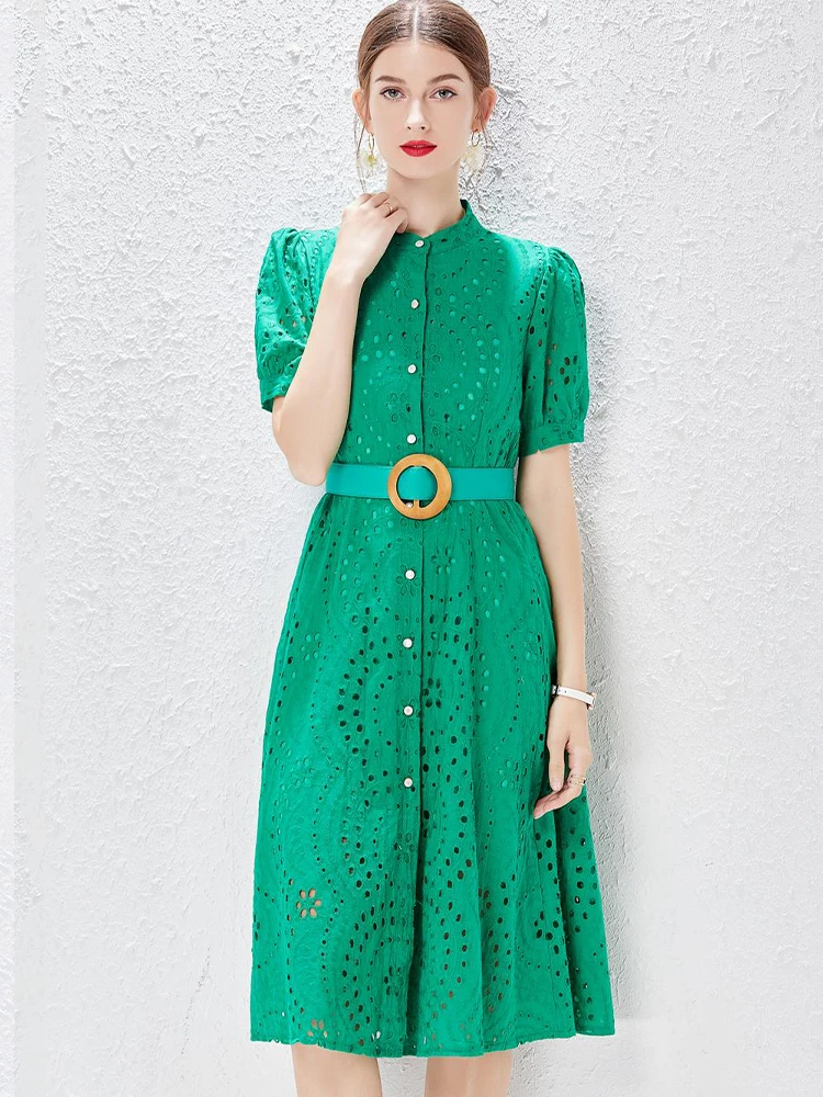 Elegant Dress Lace Hollow Design Retro Stand-Up Collar Girly Dress Woman 2022 Summer Kfashion Orean Women'S Clothing
Elegant Dress Lace Hollow Design Retro Stand-Up Collar Girly Dress Woman 2022 Summer Kfashion Orean Women'S Clothing