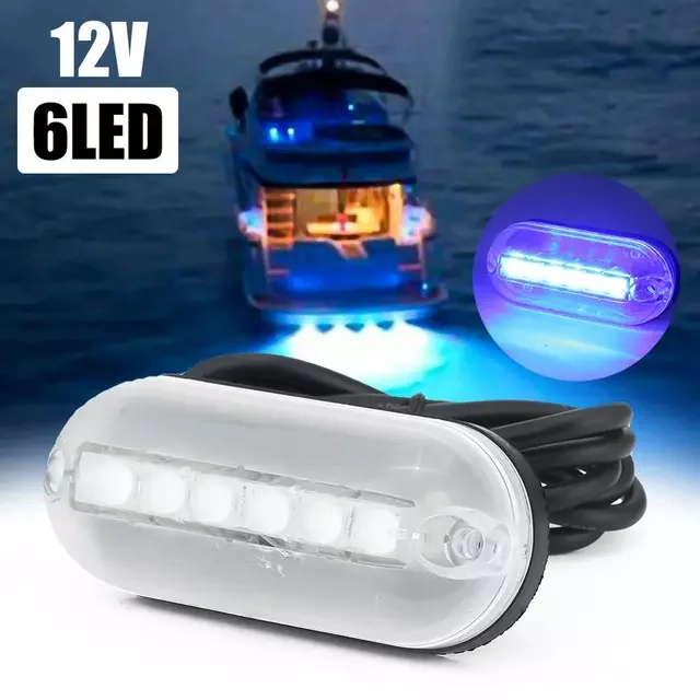 Yacht LED Underwater Lights 180LM 6LED 12V Waterproof Marine Boat Lighting Fishing Lamp Boat Accessories
Yacht LED Underwater Lights 180LM 6LED 12V Waterproof Marine Boat Lighting Fishing Lamp Boat Accessories