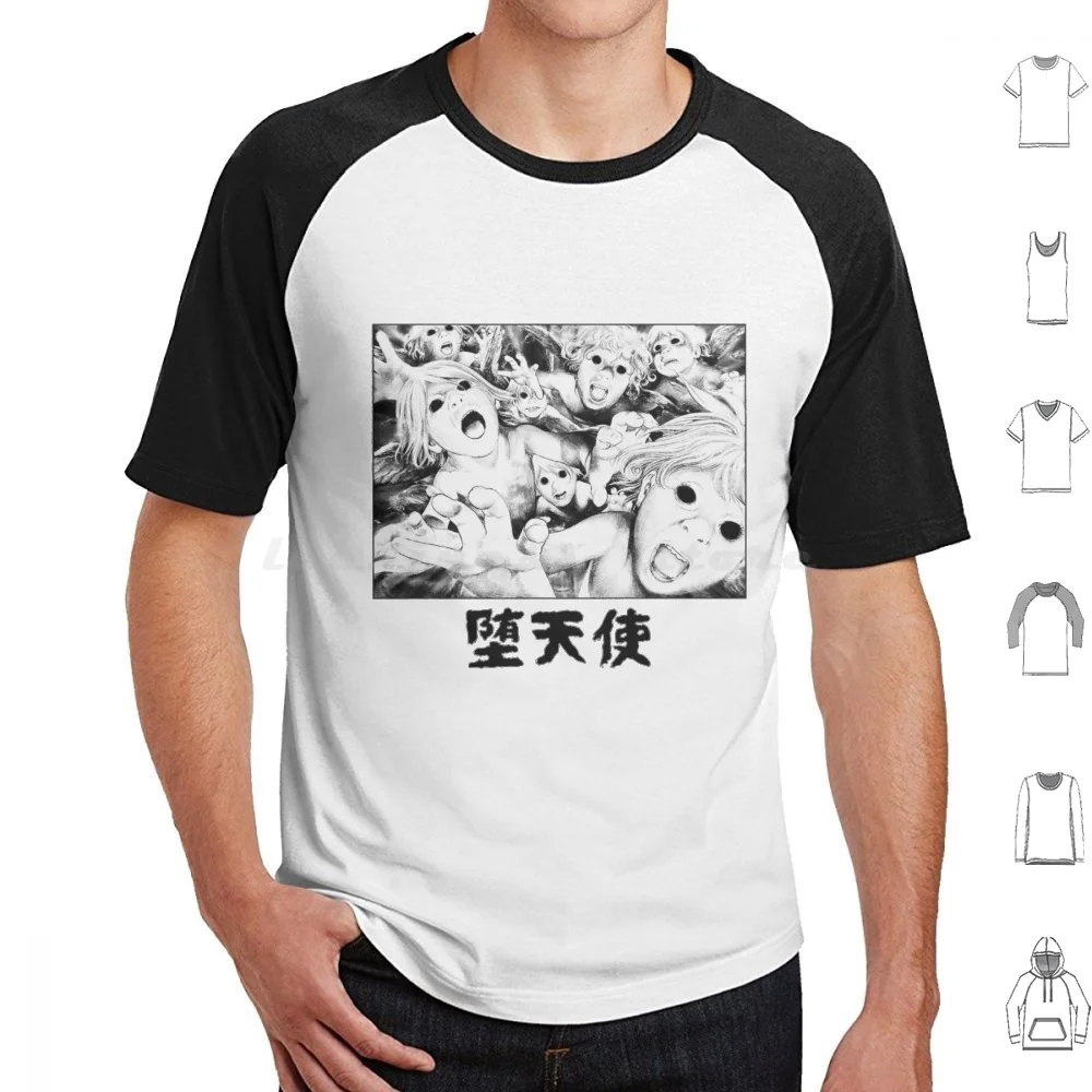 

Datenshi футболка для мужчин женщин мужчин детей 6Xl Аниме Манга Японский комикс комиксы Ангел Темный ужас хардкор Kanji страшный жуткий кричащий
