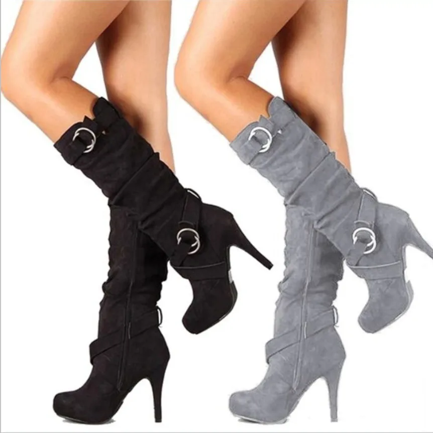 2022 Sexy Knee High Women Boots Thin High Heel Round Toe Platform Fashion Ladies PU Leather Boots Lady Shoes
2022 Sexy Knee High Women Boots Thin High Heel Round Toe Platform Fashion Ladies PU Leather Boots Lady Shoes