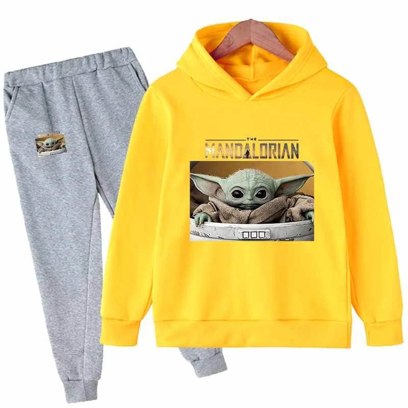 Kids Baby Yoda Cotton Hoodies Sets Boys Girls Cartoon Sweatshirts+Long Trousers 2Pcs/Outfits Mandalorian Casual Hooded Tops Suit
Kids Baby Yoda Cotton Hoodies Sets Boys Girls Cartoon Sweatshirts+Long Trousers 2Pcs/Outfits Mandalorian Casual Hooded Tops Suit