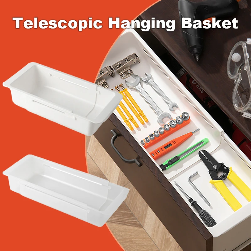 Telescopic Basket Plastic Household Hanging Rack Drawer Edge Storage Box Underwear Socks Storage Box Medicine Sorting Container
Telescopic Basket Plastic Household Hanging Rack Drawer Edge Storage Box Underwear Socks Storage Box Medicine Sorting Container