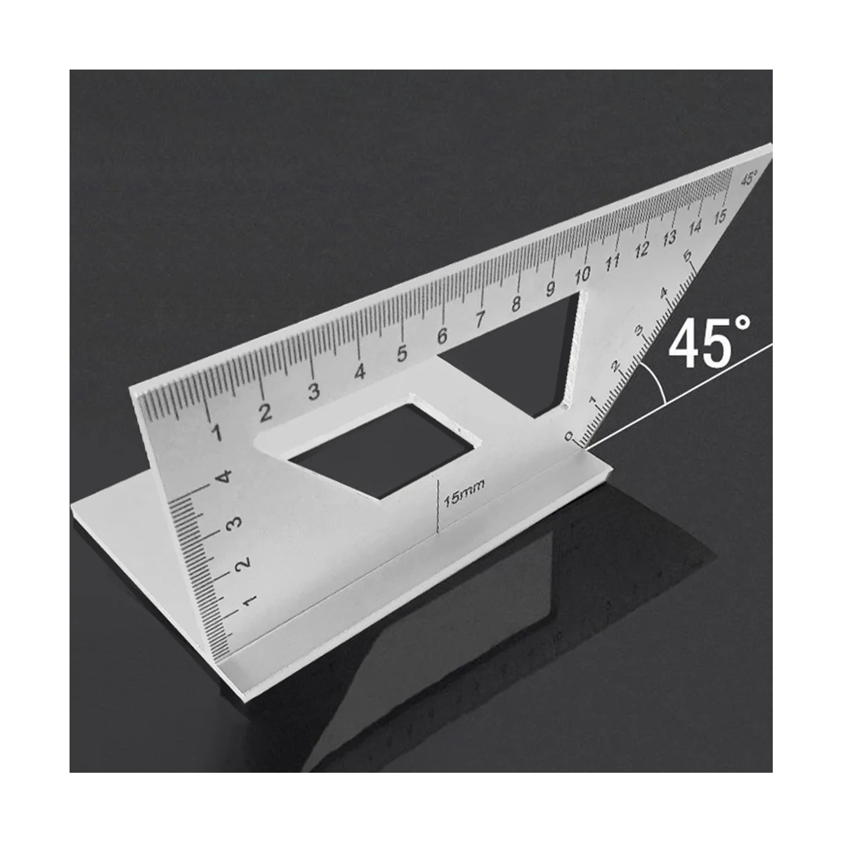 Multifunctional Square 45+90 Degree Gauge Angle Ruler T-Shaped Measuring Woodworking Ruler Tool
Multifunctional Square 45+90 Degree Gauge Angle Ruler T-Shaped Measuring Woodworking Ruler Tool