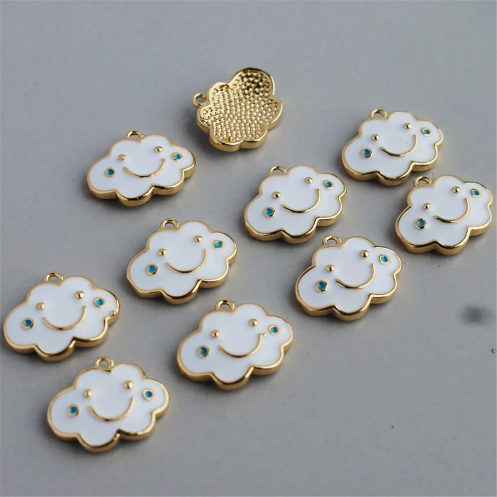 14k gold color retention oil drop white cloud pendant 10 * 14mm bracelet necklace pendant diy jewelry accessories
14k gold color retention oil drop white cloud pendant 10 * 14mm bracelet necklace pendant diy jewelry accessories