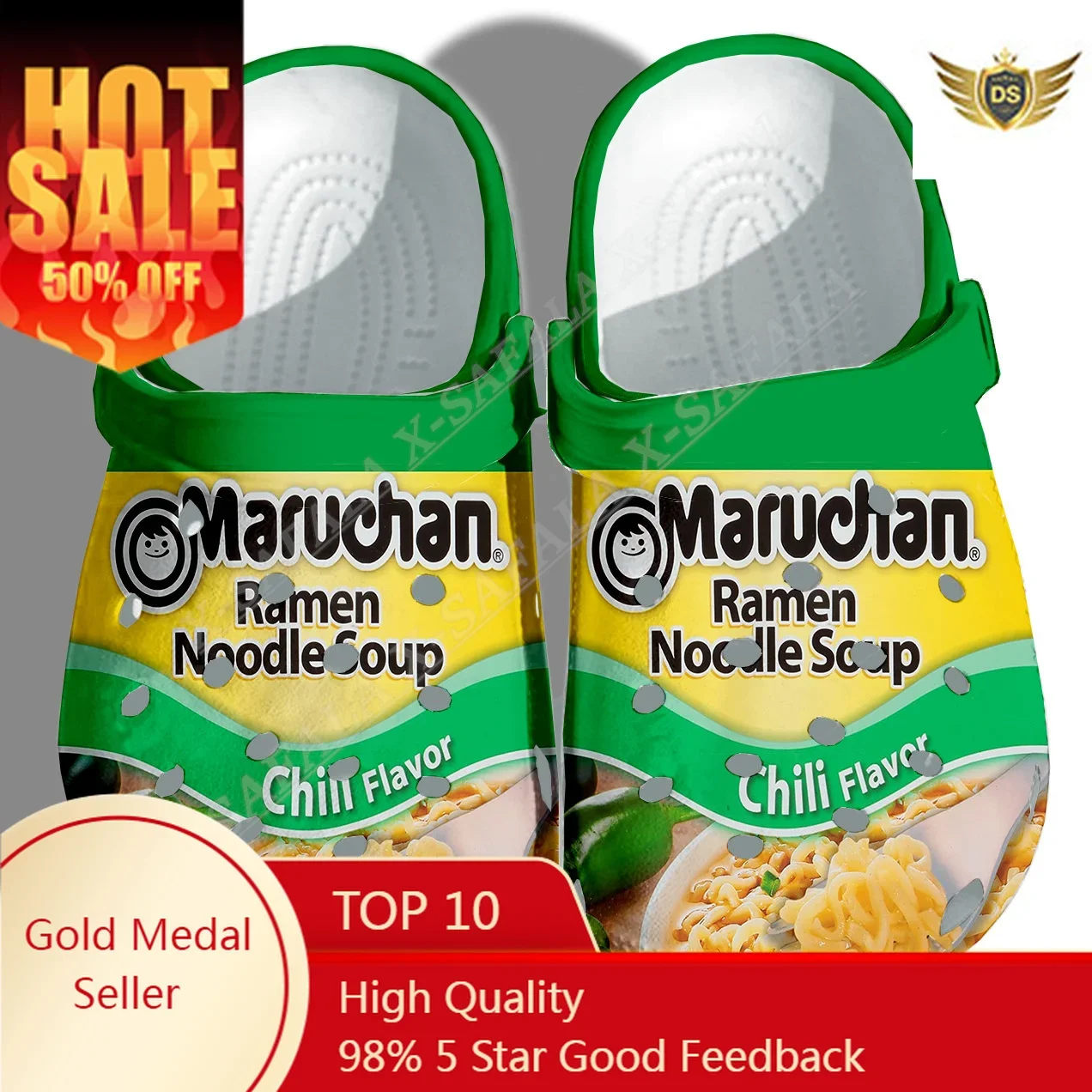 Funny Maruchan Ramen Noodles 3D Print Men Women Clogs Slippers Kid Shoes EVA Ligtweight Sandals Summer Beach Outdoor-4
Funny Maruchan Ramen Noodles 3D Print Men Women Clogs Slippers Kid Shoes EVA Ligtweight Sandals Summer Beach Outdoor-4