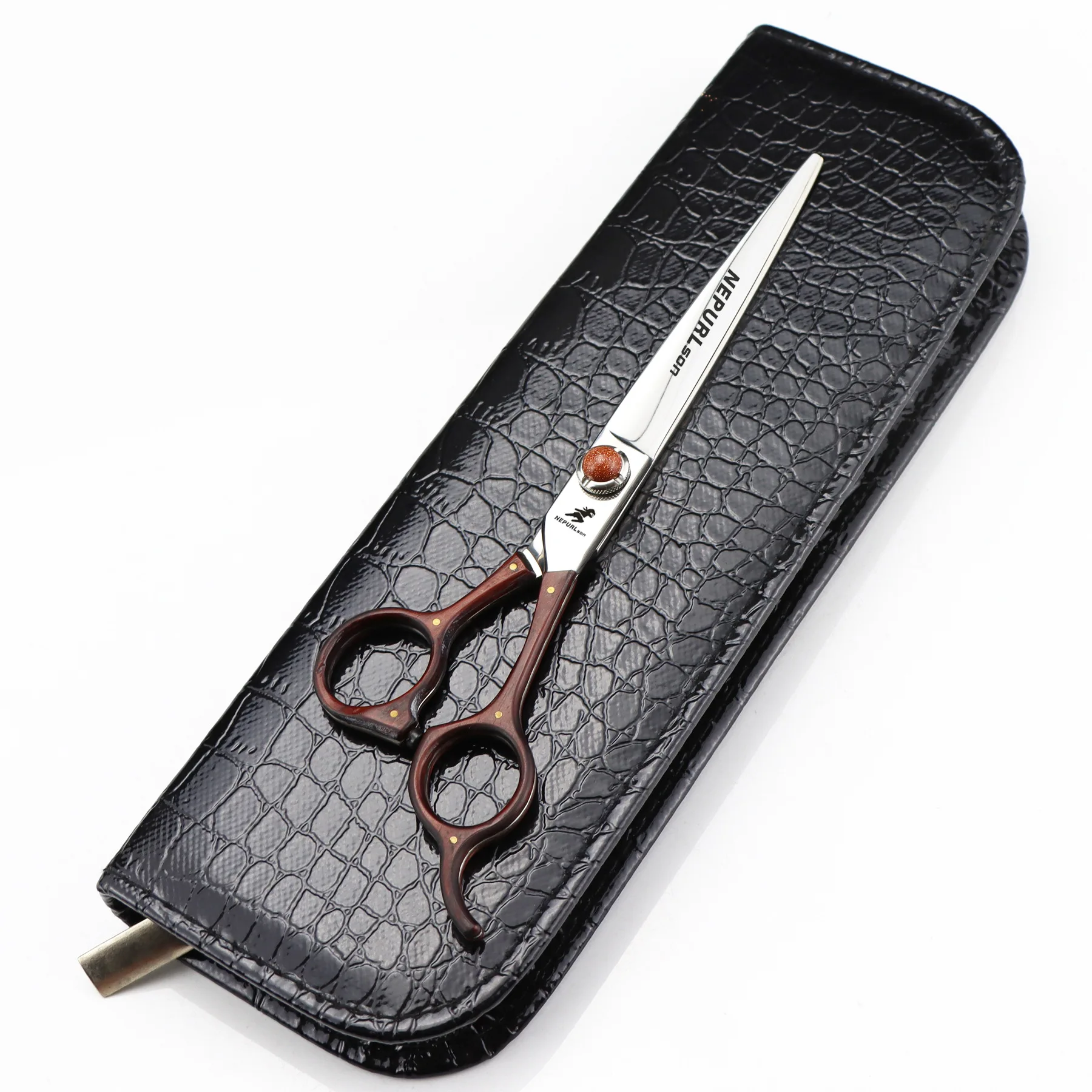 7 inch Sandalwood handle Hair Salon cutting Scissors Cut Barber Tools Wooden handle Haircut Thinning Shear Hairdressing Scissors
7 inch Sandalwood handle Hair Salon cutting Scissors Cut Barber Tools Wooden handle Haircut Thinning Shear Hairdressing Scissors