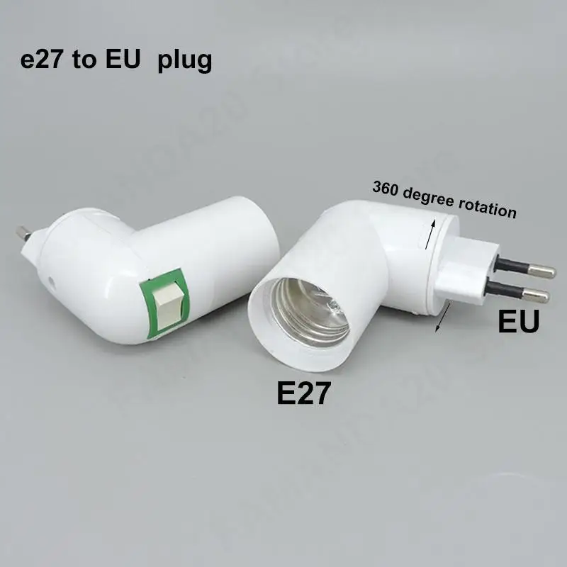 E27 Lamp Bulb Holder 360 Degrees EU US Plug Screw adjustable Base light power Socket Converter On/Off Switch Adapter M20
E27 Lamp Bulb Holder 360 Degrees EU US Plug Screw adjustable Base light power Socket Converter On/Off Switch Adapter M20