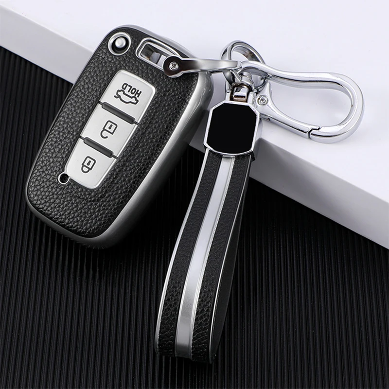 TPU+Leather Car Key Case Cover For Hyundai Solaris HB20 Veloster SR IX35 Accent Elantra i30 For KIA RIO Forte K3 K2 K5 Sportage
TPU+Leather Car Key Case Cover For Hyundai Solaris HB20 Veloster SR IX35 Accent Elantra i30 For KIA RIO Forte K3 K2 K5 Sportage