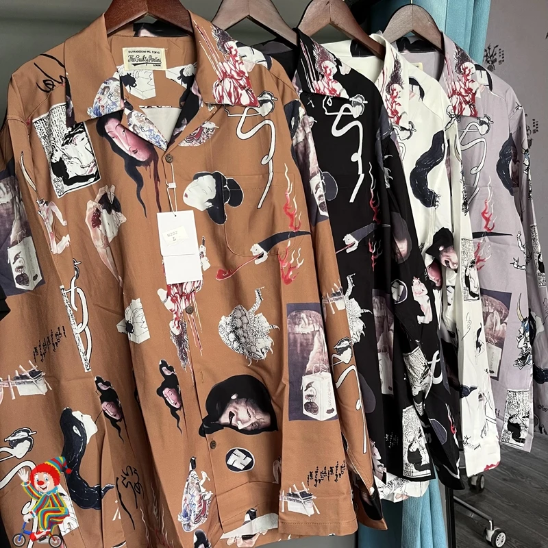 2023 Trend Clothing WACKO MARIA Shirt Ghosts Nocturnal Graffiti Hawaiian High Quality Couple Long Sleeve Wacko Maria Shirts
2023 Trend Clothing WACKO MARIA Shirt Ghosts Nocturnal Graffiti Hawaiian High Quality Couple Long Sleeve Wacko Maria Shirts