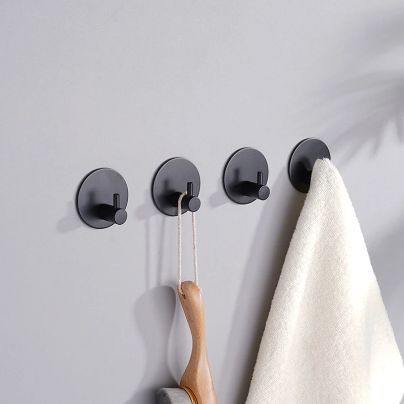 Stainless Steel Wall Hooks 4 Pcs Self Adhesive Towel Holder Hook Stand for Home Kitchen Office Bathroom Toilet
Stainless Steel Wall Hooks 4 Pcs Self Adhesive Towel Holder Hook Stand for Home Kitchen Office Bathroom Toilet