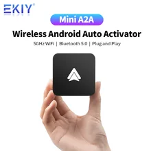 EKIY A2A Wired to Wireless Android Auto Adapter For Wired Android Auto Cars Smart Ai Box Bluetooth WiFi Spotify Auto Connect Map