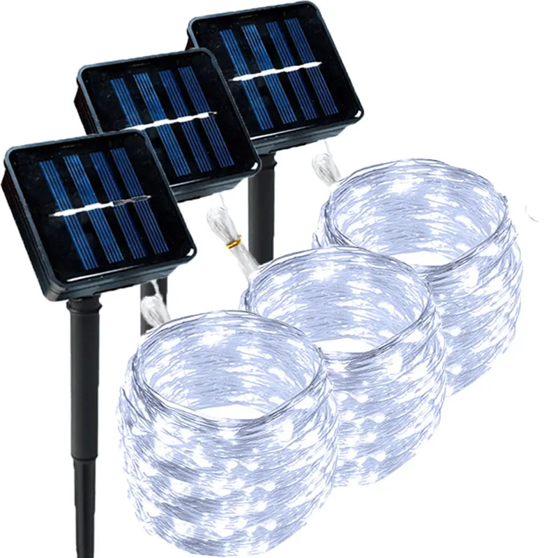 3Sets Solar String Fairy Lights 5M 50LED / 7M 50LED Waterproof Outdoor Garland Solar Power Lamp Christmas for Garden Decoration
3Sets Solar String Fairy Lights 5M 50LED / 7M 50LED Waterproof Outdoor Garland Solar Power Lamp Christmas for Garden Decoration